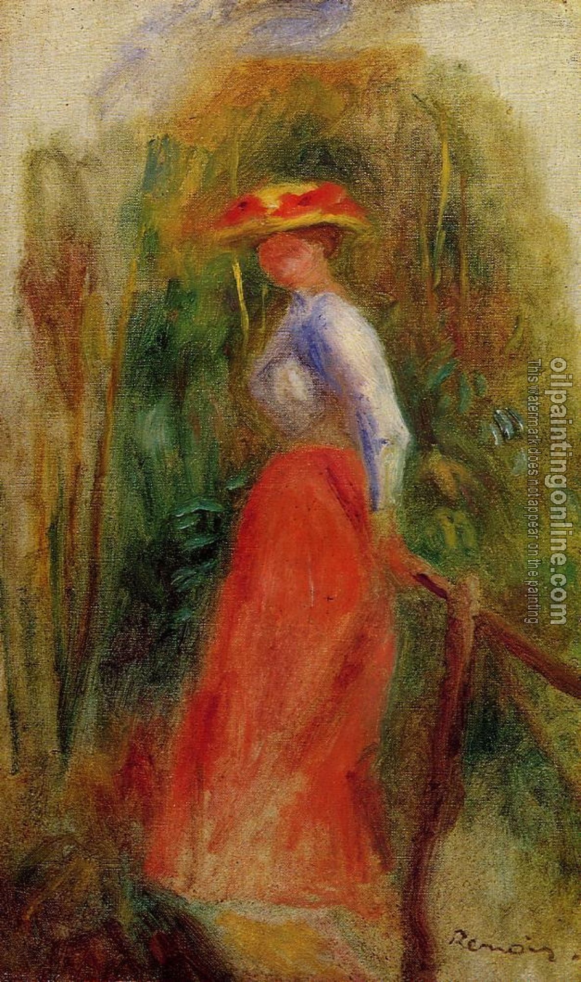 Renoir, Pierre Auguste - Woman in a Landscape